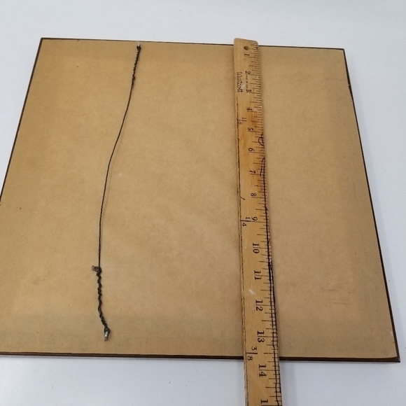 Framed Handmade Cross Stitch Wall Hanging Houses Alphabet Signed Checks Complete - Picture 5 of 9